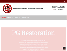 Tablet Screenshot of pgrestoration.com